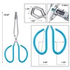MSY BIGSUNNY Scissor Tongs Heavy Duty Cooking Tongs with Soft