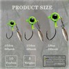 Fish Corner Crappie Jigs Underspin Jig Heads 3D Eyes Crappie