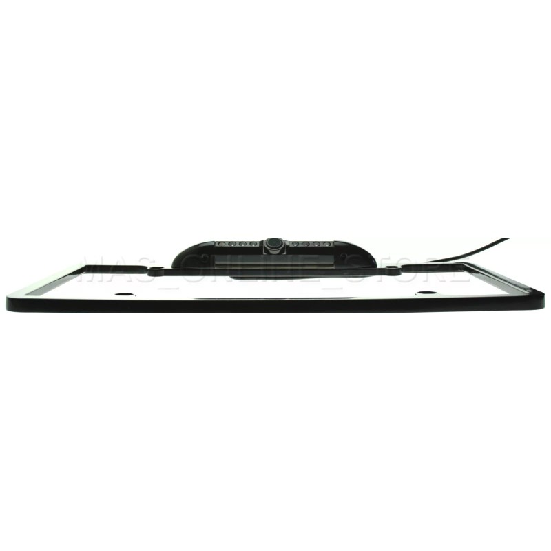 BLACK LICENSE PLATE FRAME WITH IR NIGHT VISION COLOR FRONT