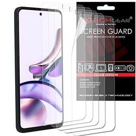 TECHGEAR [5 Pack] Screen Protectors Compatible for Motorola Moto G13 / Moto G23 / Moto G53, CLEAR LCD Screen Protectors Cover Guards
