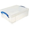 Really Useful Box 8.1 Liter Plastic Stackable Storage Container Bin