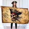 Pirate Flag – Jolly Roger Flag with Pirate Map –