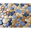 Blujellyfish Glazed Blue Mosaic Ceramic Pebble Porcelain Tile Swimming Pool