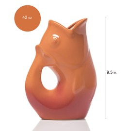 Gurgle Pot Pitcher 42 oz Ombre Red