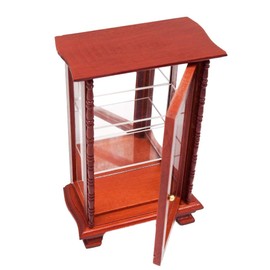 Odoria 1/12 Miniature Display Curio Cabinet Dollhouse Furniture Accessories, Brown