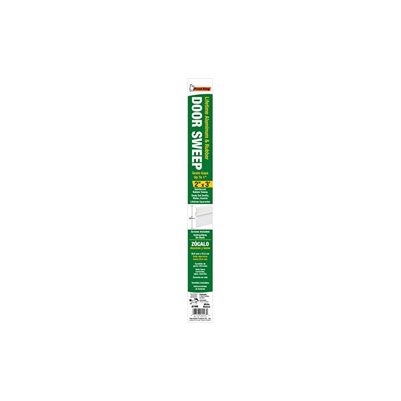 Frost King A79WHA Premium Aluminum and Reinforced Rubber Door Sweep