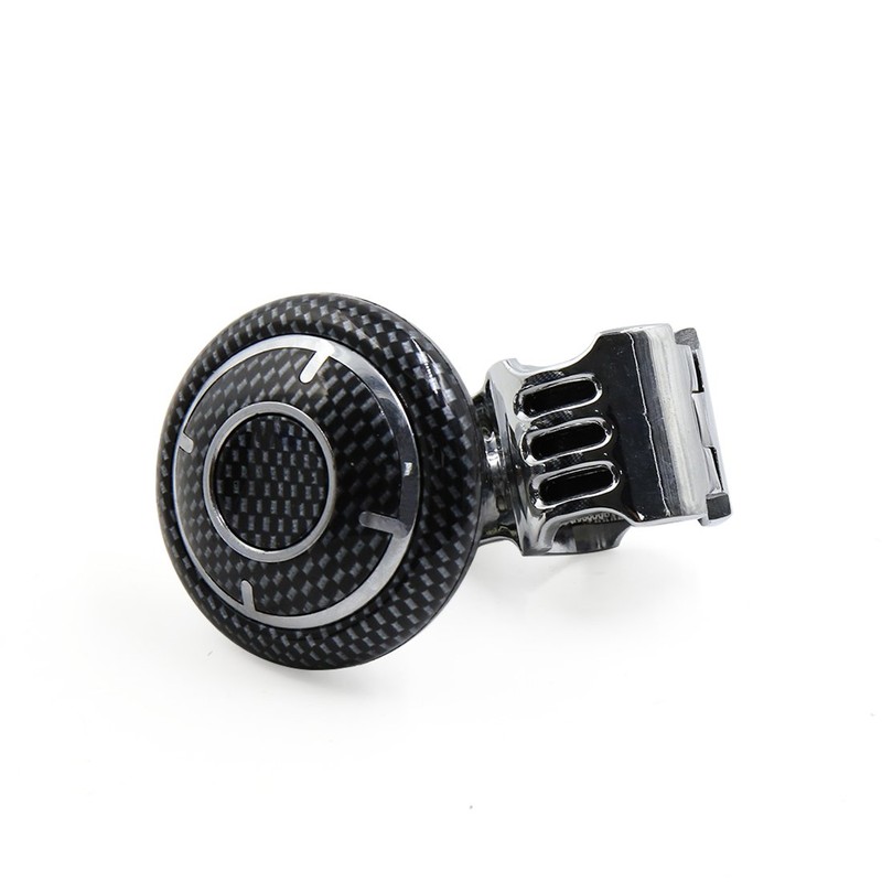 uxcell Carbon Fiber Pattern Folding Steering Wheel Knob Power Handle