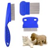 Flea Comb for Cats Dogs, 3 PCS Lice Combs Fine