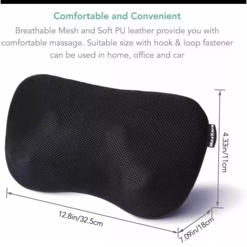 MaxKare Massager XKMP142A Neck w/Heat Kneading Massager NIB