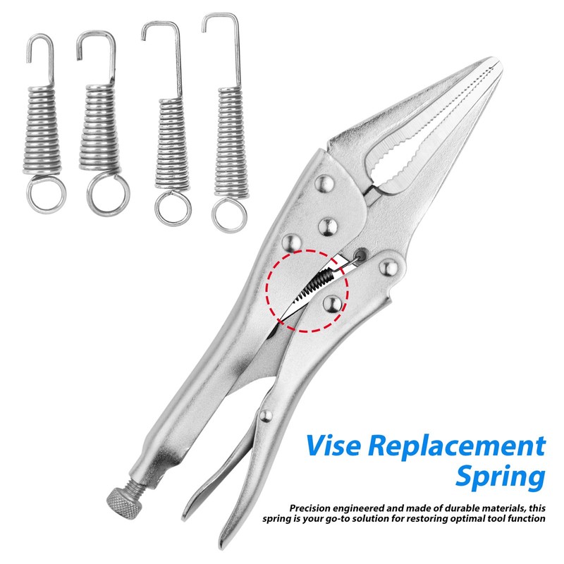24pcs Vise Grip Spring Clamp, Carbon Steel Replacement Springs for