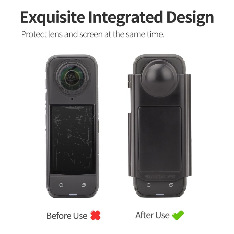 Taoricup Insta360 X4 Protective Case X4 Lens Protection Screen Protector