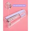 Honagu Clear Acrylic Stapler, Desktop Stapler, Office Stapler, Elegant Modern