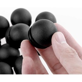 OGC (10 Pack) - 1.14" Inch / 32 mm OD Round Black for Plastic End Caps Plugs Chair Leg Inserts for Metal Legs Round Tube Inserts Chair Leg Glide Furniture Protectors