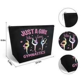 EoffIvan Gymnastics Accessories Gifts For Women Travel Cosmetic Bag Gymnastics Gifts Multifunctional Makeup Bag