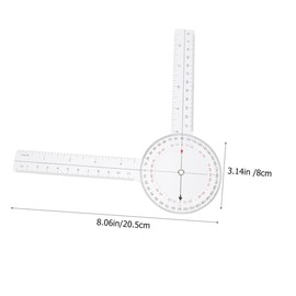 Operitacx 1 Satz Lineal Winkelsucher-tool Lineal Mit Zoll Und Zentimeter Architekt Herrscher Dreikantlineal Dreieckslineal Werkzeug Winkelmesser Goniometer Messen Plastik 4 Stück