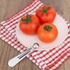 4pcs Tomato Corer Tool, Stainless Steel Tomato Strawberry Stem Remover