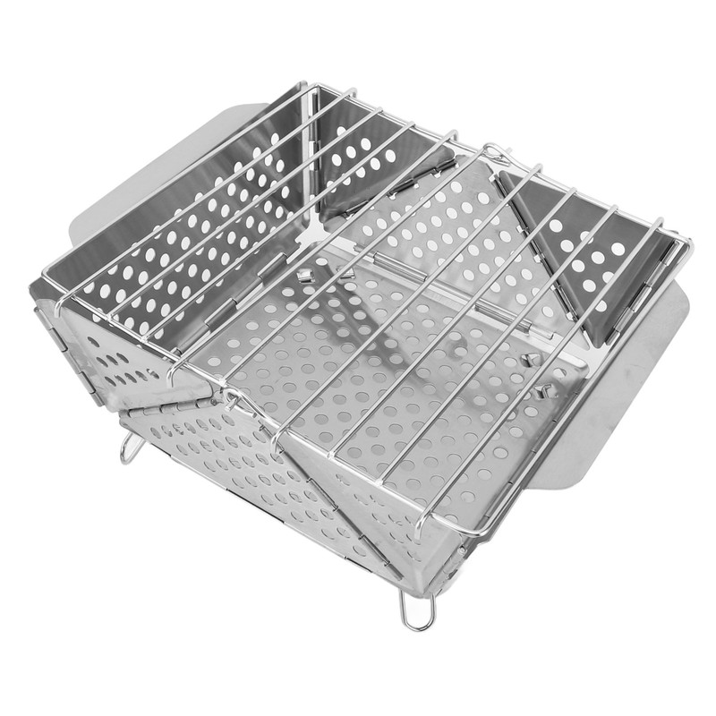 Foldable Portable Charcoal BBQ Grill Stainless Steel Folding Barbecue Grill