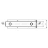 mb-m® 900226 Hinge Complete for Aluminium Board Profile Trailer Car