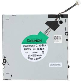 New CPU or GPU Cooling Fan Replacement for DELL Precision 7670 7680 M7670 M7680 RTX A1000 A2000 Series MG75070V1-C730-S9A 0DV704 DC28000Y3SL DC5V 0.42A, The CPU and GPU Fan are The Same (1PCS)