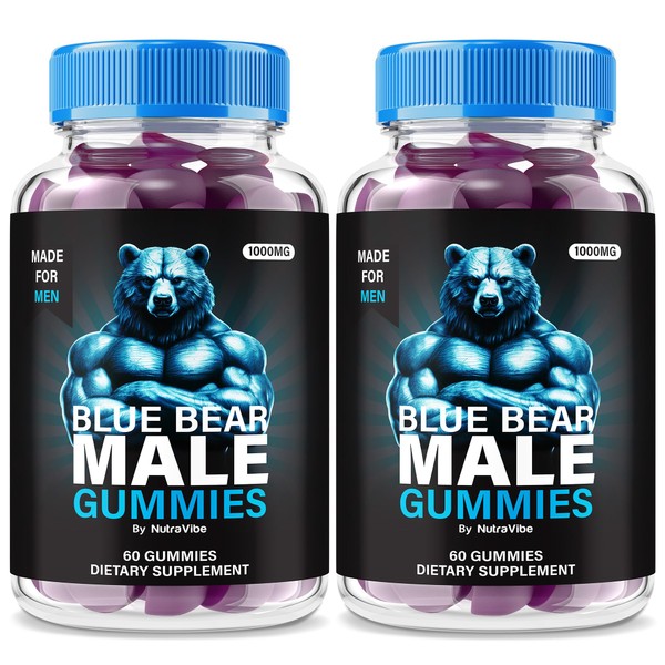 (2 Pack) Blue Bear Male Gummies – Premium BlueBear Formula
