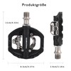 SUPERNIGHT Bicycle Pedals with SPD Cleat Set, Click Pedal PD