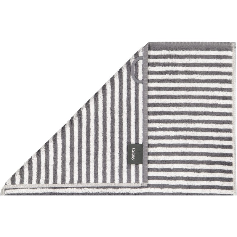 CAWÖ Home Campus Ringel 955 Hand Towels Anthracite 77 Hand