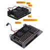 Aluminum Alloy Cooling Case Heat Dissipation Enclosure with Fan for