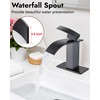 Midanya Bathroom Faucet with Waterfall Spout, Single Hole or 3-Hole
