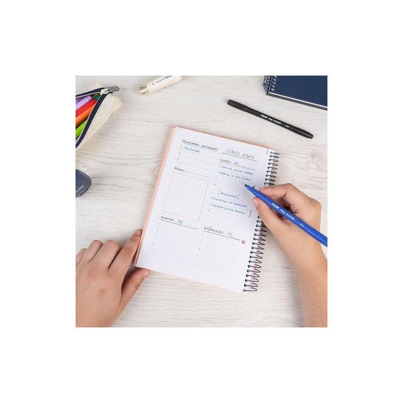 MILAN® A5 Hardcover Notebook 5x5mm Squared 80 Sheets 95gsm Collection