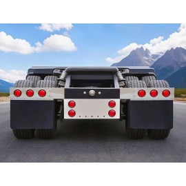 Tail Light Panel Stainless Steel with Four 4.49" and Six 2.76" Light Round Cutouts Rear Light Panel with a Backing PanelSpecification: PL9007ss