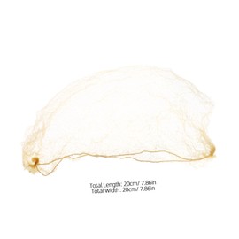 DECHOUS 60pcs Gold Invisible Hair Bun Nets Elastic Mesh Covers for Ballet Dance Wig Caps Office Sleeping and Special Events Lightweight Breathable and Resilient Hair Net for Day Hold