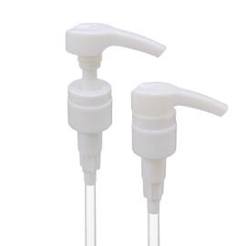 Universal Shampoo/Conditioner Dispenser Pump for Bottles, Leak Proof, Pump Top Fits 1 L/33.8 oz Bottles, 28/410 Neck Size (White - Pack of 4)