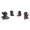 4Pcs Dinosaur Motorbike Toy Motorcycle PVC Pull Car Home Decoration
