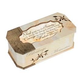 Cottage Garden God Grant Me Serenity Prayer Tree Branch Jewelry Music Box Plays Amazing Grace