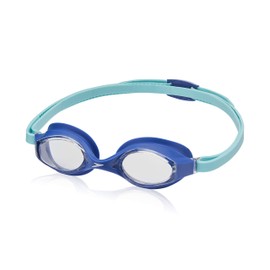 Speedo - anteojos de natación Unisex para niños Super Flyer de 3 a 8 años, Color Azul y Transparente
