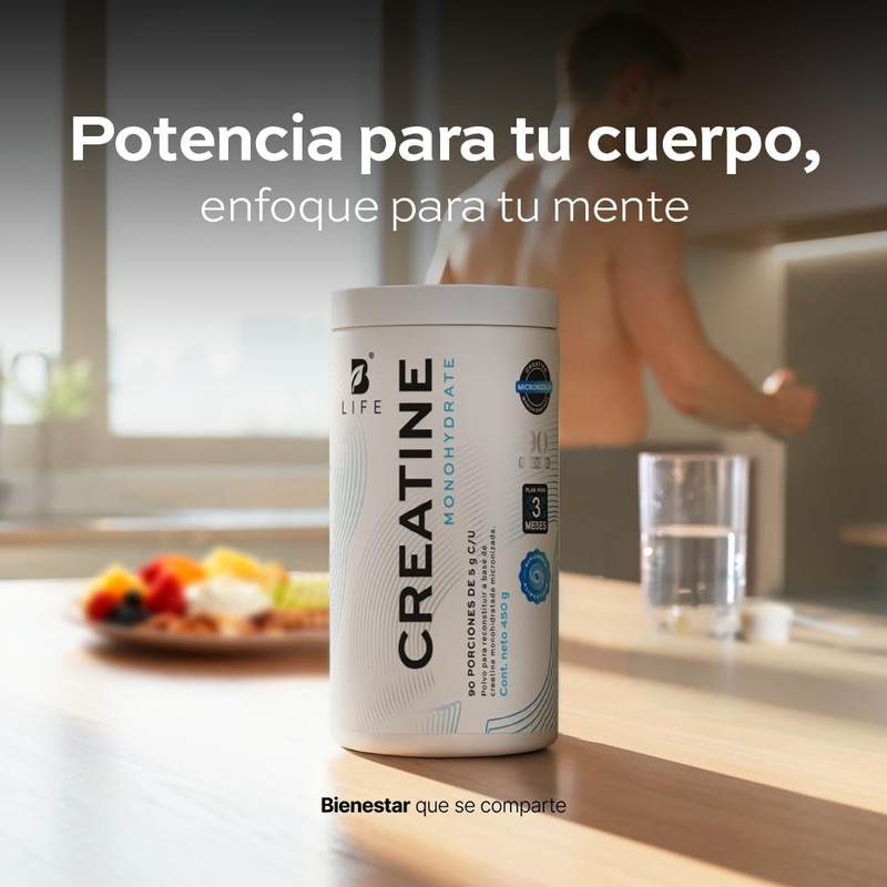 B Life Creatina Monohidratada 450 g en polvo 90 Servicios