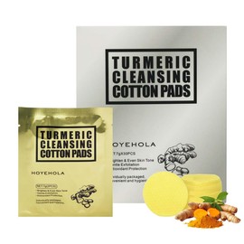 Turmeric Kojic Acid Cleansing Face Pads - 30Packs Individually Wrapped Exfoliating Turmeric Pad for Dark Spots