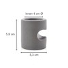 QMBasic Egg Cups Set of 4 Grey Modern Concrete Style