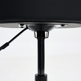 DR.LOMILOMI Heavy Duty Extra-Wide Seat Adjustable Height Swivel Rolling Stool for Dental Clinic, Salon, Office, and Bar - NAIA 502 (Black, Standard)