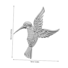 Levemolo 10pcs Metal Hummingbird Wall Decor DIY Blank Ornaments for Garden and Patio Stylish Outdoor Hanging Decor for Artistic Home Enhancement