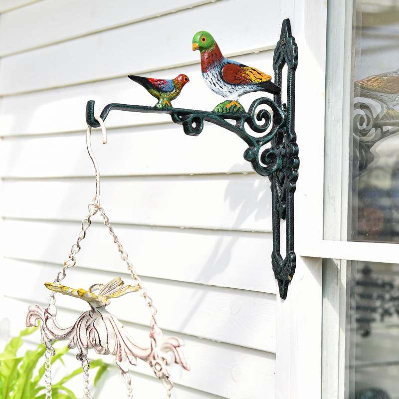 Sungmor Cast Iron Hanging Plant Bracket, 2 Pack Heavy Duty