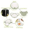 Crab Suction Plate with Suction Cup Base Silicone Divided Plate