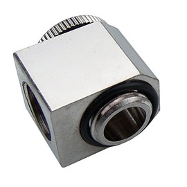 Koolance NZL-LXG2 Fitting Single, Adjustable Elbow (Low Profile), G 1/4 BSPP