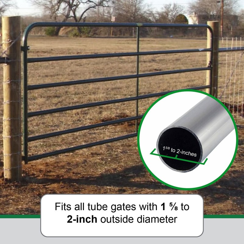 Powerfields Two-Way Lockable Livestock Gate Latch for Farms, Pet Cages,