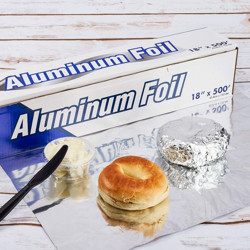 Karat FW-AFR205 18"x 500' Standard Aluminum Foil Roll, Silver