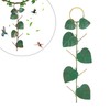 Birds Feeder Hanging Metal Green Leaf Shape Hummingbirds Feeder for