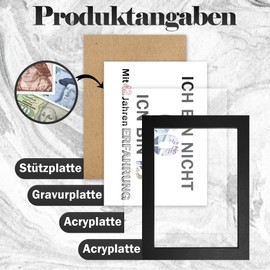 KAOTPO Money Gifts Packaging with Picture Frame, 23.5 cm x 18.4 cm, Money Gifts, Birthday, Creative Wish Filler, Money Gift for Friends, Family, Lovers (60)