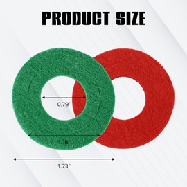 Wuyaoyao 24PCS Battery Terminal Anti Corrosion Washers, Fiber Car Battery Terminal Post Protector, 12 Red & 12 Green Battery Terminal Shim Protector, Battery Terminal Fiber Washers (24PCS)