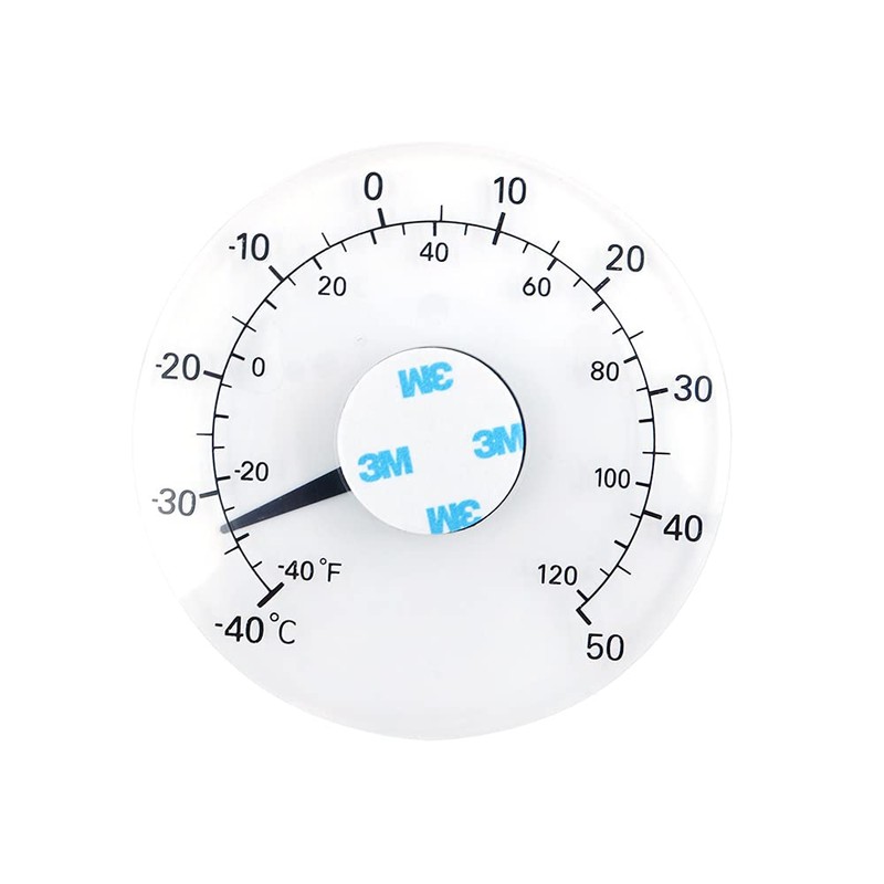 DollaTek Window Thermometer,Transparent Outdoor Thermometer Waterproof Garden Thermometer