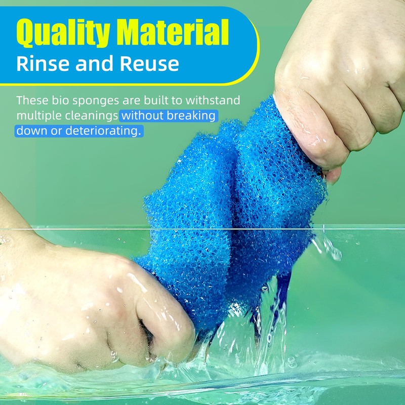 AQUANEAT Replacement Sponge Filter Media Pad Compatible With VIVOHOME/VEVOR/VIVOGROW 1580/1840